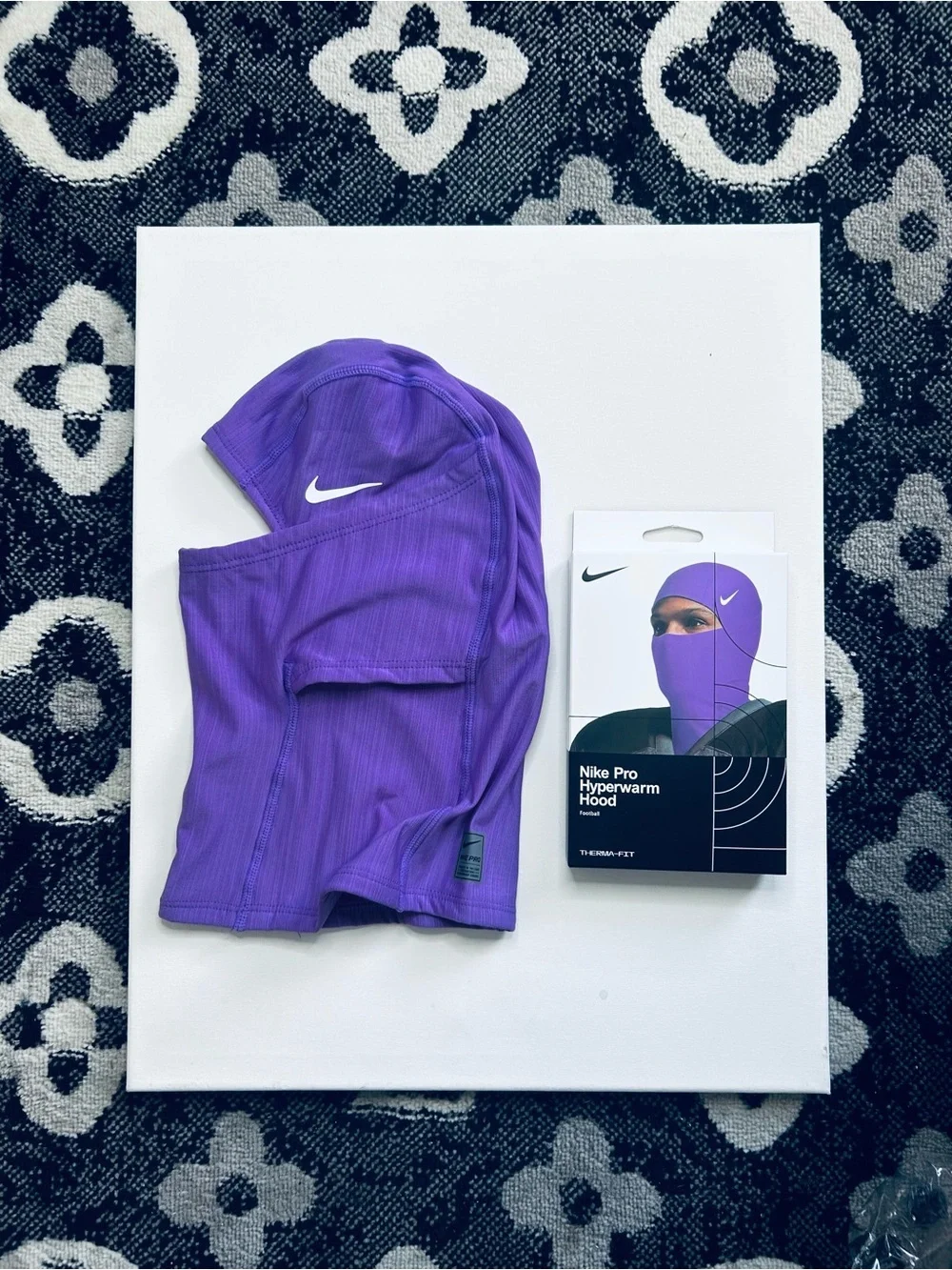 Nike Purple Pro Hyperwarm Hooded Balaclava